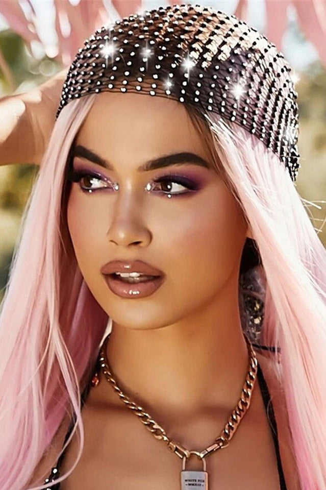 Sparkling Rhinestone Turban Cap | Dress In Beauty Sparkling Rhinestone Turban Cap | Dress In Beauty