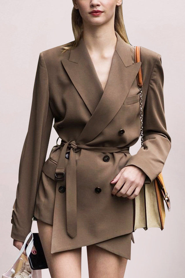 Belted Double-breasted Blazer | Dress In Beauty Belted Double-breasted Blazer | Dress In Beauty