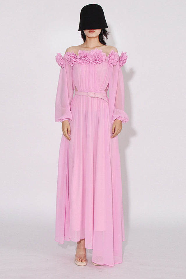 Ascella Flower Shoulder Maxi Dress | Dress In Beauty Ascella Flower Shoulder Maxi Dress | Dress In Beauty