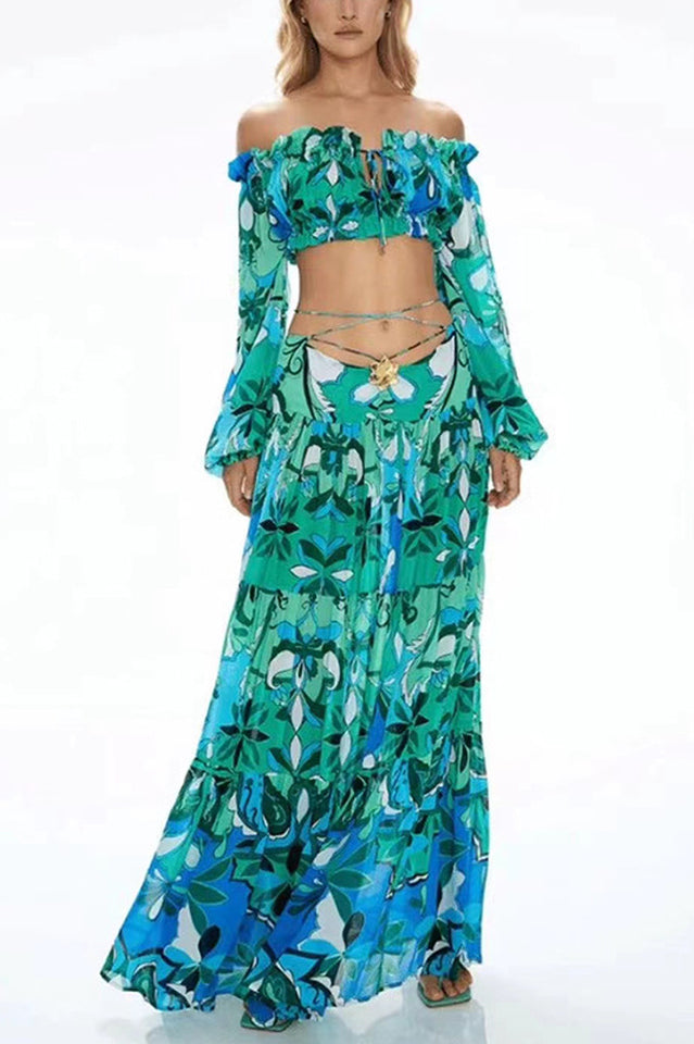 Adelise Off Shoulder Floral Skirt Set | Dress In Beauty Adelise Off Shoulder Floral Skirt Set | Dress In Beauty