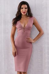 Plunge Neck Bandage Dress | Dress In Beauty Plunge Neck Bandage Dress | Dress In Beauty
