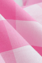 Barbie Movie Margot Pink Plaid Check Dress | Dress In Beauty Barbie Movie Margot Pink Plaid Check Dress | Dress In Beauty