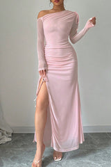 Asymmetrical Neck Bodycon Dress | Dress In Beauty Asymmetrical Neck Bodycon Dress | Dress In Beauty