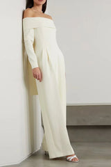 Vesper Off The Shoulder Crepe Jumpsuit | Dress In Beauty Vesper Off The Shoulder Crepe Jumpsuit | Dress In Beauty