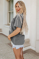 Guitar Slogan Letter Graphic Tee | Dress In Beauty Guitar Slogan Letter Graphic Tee | Dress In Beauty