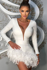Aina Feather Bandage Dress | Dress In Beauty Aina Feather Bandage Dress | Dress In Beauty