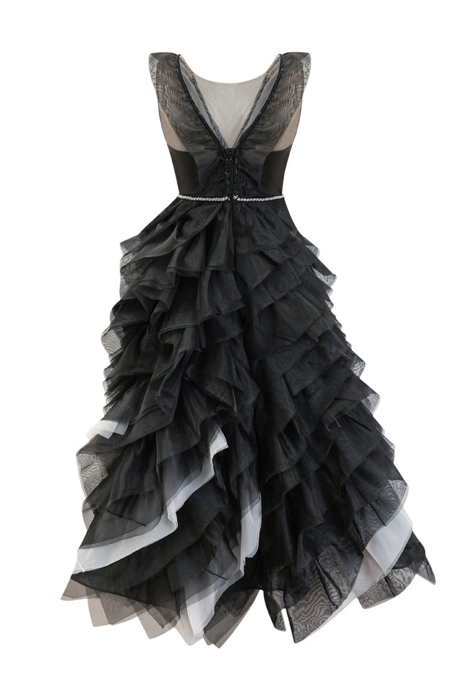 Ana Mesh Ruffles Midi Dress | Dress In Beauty Ana Mesh Ruffles Midi Dress | Dress In Beauty