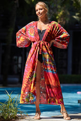 Tie Dye Belt Kimono Blouse (15 Colors) | Dress In Beauty Tie Dye Belt Kimono Blouse (15 Colors) | Dress In Beauty