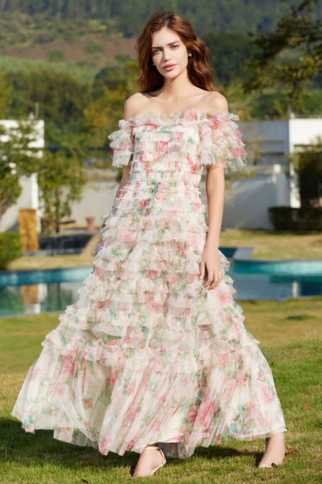 Nola Ruched Floral Maxi Dress | Dress In Beauty Nola Ruched Floral Maxi Dress | Dress In Beauty