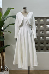 Cora Cropped Jacket + Midi Dress Set | Dress In Beauty Cora Cropped Jacket + Midi Dress Set | Dress In Beauty