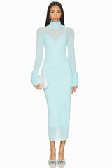 High Neck Mesh Midi Dress | Dress In Beauty High Neck Mesh Midi Dress | Dress In Beauty