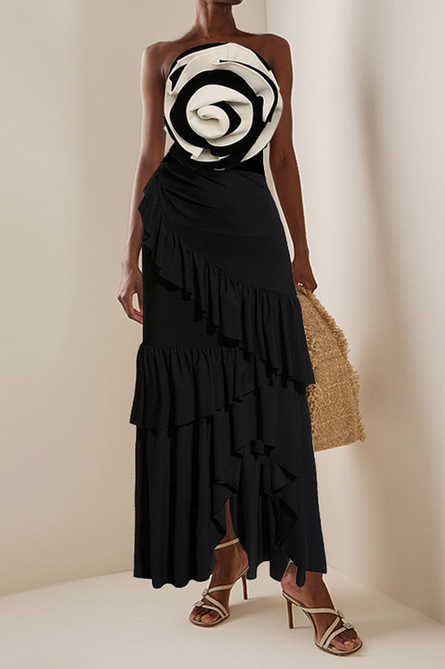 3D Flower One Piece Swimsuit & Skirt Set | Dress In Beauty 3D Flower One Piece Swimsuit & Skirt Set | Dress In Beauty