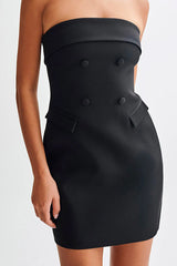 Abbie Strapless Suiting Mini Dress | Dress In Beauty Abbie Strapless Suiting Mini Dress | Dress In Beauty