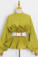 Athina Pleated Ruffle Waist Belt Blouse | Dress In Beauty Athina Pleated Ruffle Waist Belt Blouse | Dress In Beauty