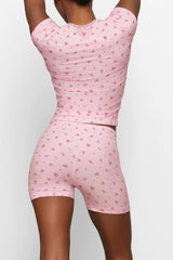 Skims Soft Lounge Top + Shorts Set | Dress In Beauty Skims Soft Lounge Top + Shorts Set | Dress In Beauty