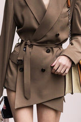 Belted Double-breasted Blazer | Dress In Beauty Belted Double-breasted Blazer | Dress In Beauty