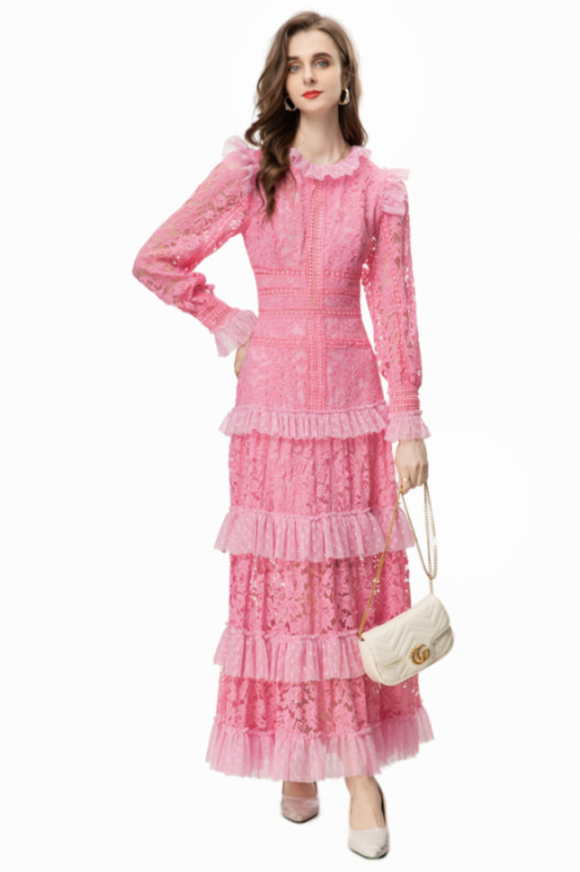 Textured Maxi Dress With Long Sleeves | Dress In Beauty Textured Maxi Dress With Long Sleeves | Dress In Beauty