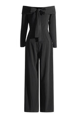 Vesper Off The Shoulder Crepe Jumpsuit | Dress In Beauty Vesper Off The Shoulder Crepe Jumpsuit | Dress In Beauty