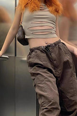 Vintage Parachute Cargo Pants | Dress In Beauty Vintage Parachute Cargo Pants | Dress In Beauty