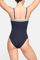 Logo Straight Neck Bodysuit | Dress In Beauty Logo Straight Neck Bodysuit | Dress In Beauty