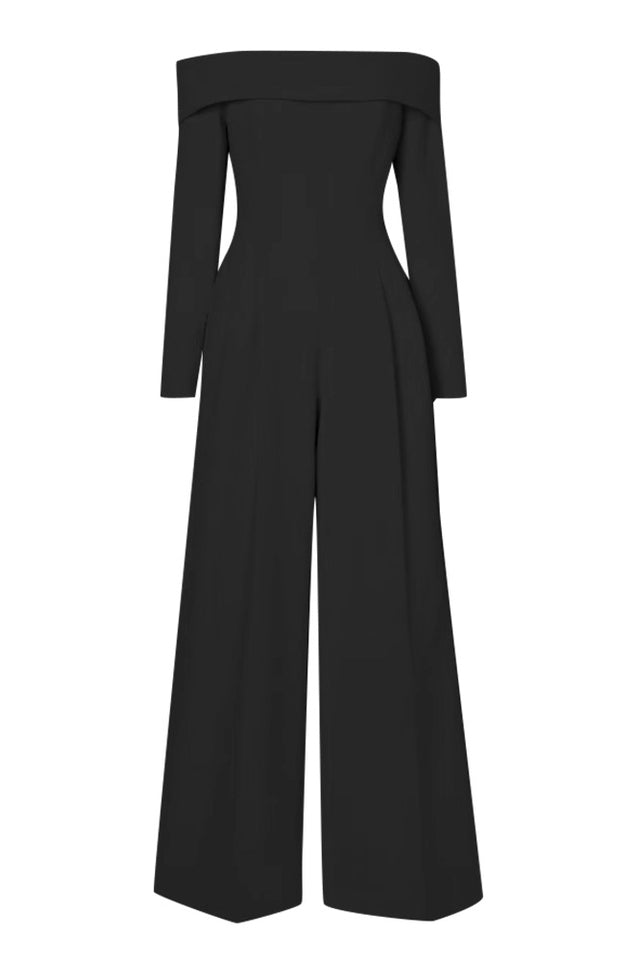 Vesper Off The Shoulder Crepe Jumpsuit | Dress In Beauty Vesper Off The Shoulder Crepe Jumpsuit | Dress In Beauty