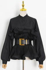 Athina Pleated Ruffle Waist Belt Blouse | Dress In Beauty Athina Pleated Ruffle Waist Belt Blouse | Dress In Beauty