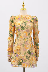 Lara Floral Applique Mini Dress | Dress In Beauty Lara Floral Applique Mini Dress | Dress In Beauty