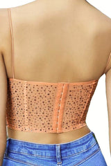 Tropical Dream Embellished Bustier Crop Top | Dress In Beauty Tropical Dream Embellished Bustier Crop Top | Dress In Beauty