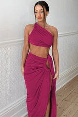 Viera Hollow Backless Split Dress Set | Dress In Beauty Viera Hollow Backless Split Dress Set | Dress In Beauty