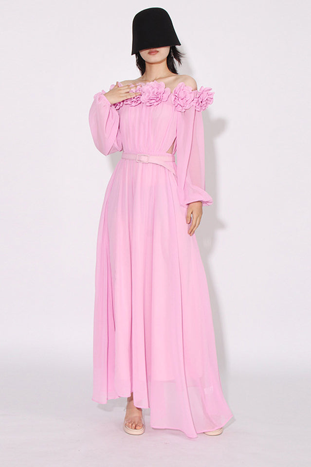 Ascella Flower Shoulder Maxi Dress | Dress In Beauty Ascella Flower Shoulder Maxi Dress | Dress In Beauty