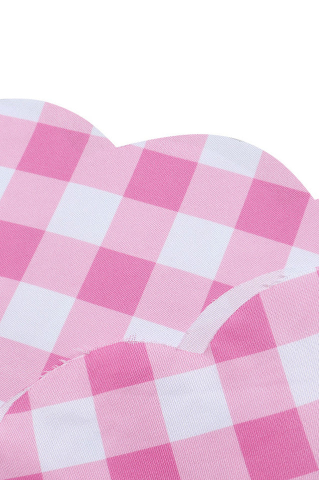 Barbie Movie Margot Pink Plaid Check Dress | Dress In Beauty Barbie Movie Margot Pink Plaid Check Dress | Dress In Beauty