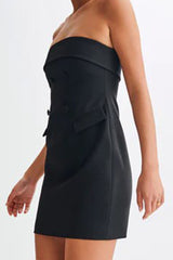 Abbie Strapless Suiting Mini Dress | Dress In Beauty Abbie Strapless Suiting Mini Dress | Dress In Beauty