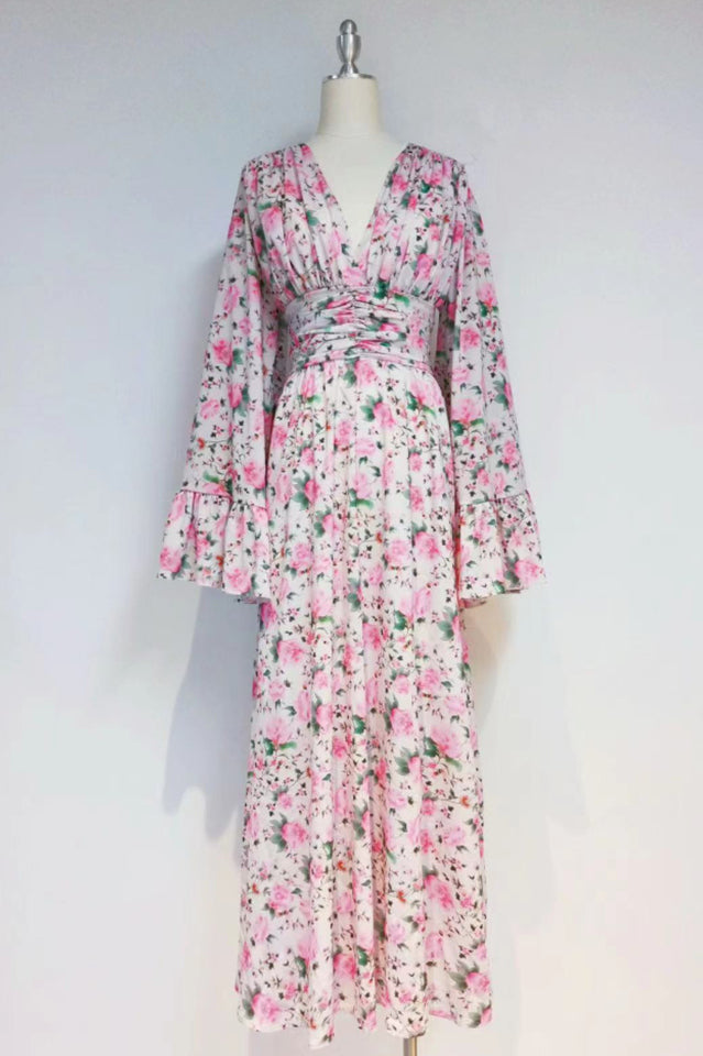 Aracely V Neck Floral Maxi Dress | Dress In Beauty Aracely V Neck Floral Maxi Dress | Dress In Beauty