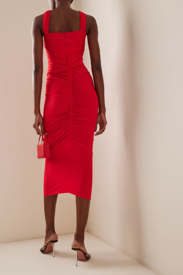 Genevieve Rose Ruched Dress | Dress In Beauty Genevieve Rose Ruched Dress | Dress In Beauty