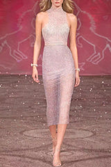 Brenden Pink Crystal Lace Midi Dress | Dress In Beauty Brenden Pink Crystal Lace Midi Dress | Dress In Beauty