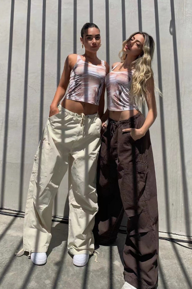 Vintage Parachute Cargo Pants | Dress In Beauty Vintage Parachute Cargo Pants | Dress In Beauty