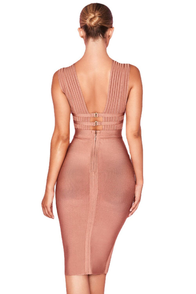 Plunge Neck Bandage Dress | Dress In Beauty Plunge Neck Bandage Dress | Dress In Beauty