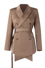 Belted Double-breasted Blazer | Dress In Beauty Belted Double-breasted Blazer | Dress In Beauty