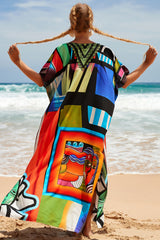 Tropical Pattern Kimono Blouse ( 29 Colors ) | Dress In Beauty Tropical Pattern Kimono Blouse ( 29 Colors ) | Dress In Beauty