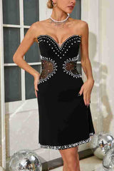 Strapless Pearl Mesh Mini Dress | Dress In Beauty Strapless Pearl Mesh Mini Dress | Dress In Beauty