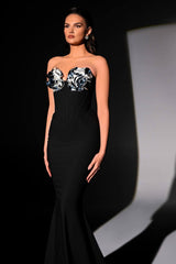 Strapless 3D Floral Maxi Dress | Dress In Beauty Strapless 3D Floral Maxi Dress | Dress In Beauty