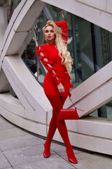 Adrien Hollow Out Bow Dress | Dress In Beauty Adrien Hollow Out Bow Dress | Dress In Beauty