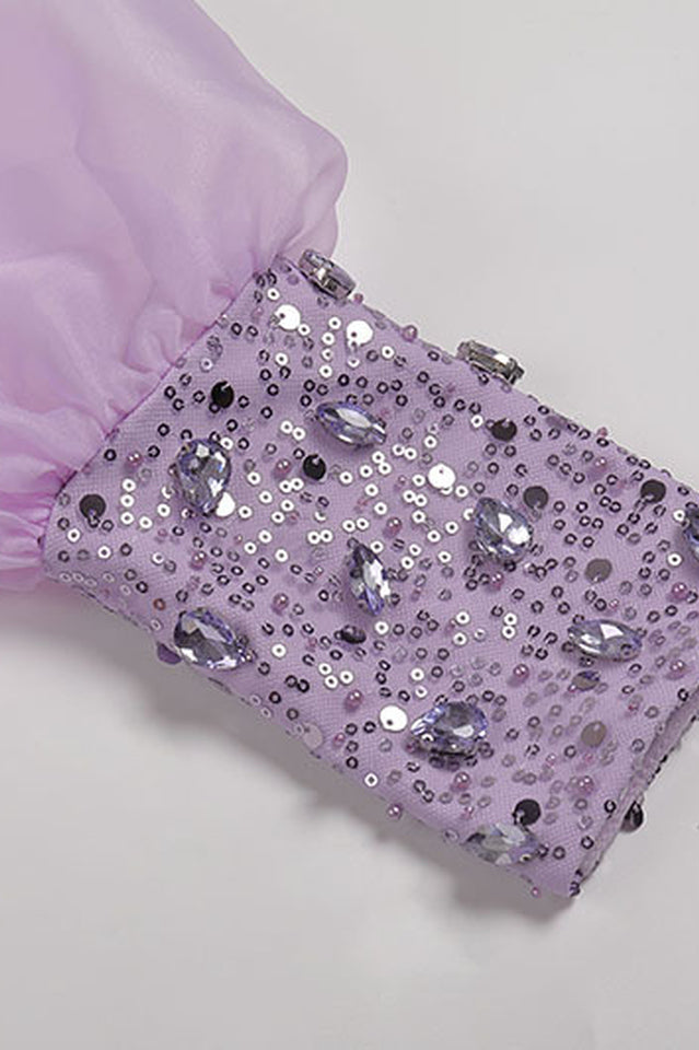 One Sleeve Sequin Detail Midi Dress | Dress In Beauty One Sleeve Sequin Detail Midi Dress | Dress In Beauty