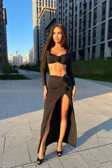 Rose High Split Maxi Dress | Dress In Beauty Rose High Split Maxi Dress | Dress In Beauty