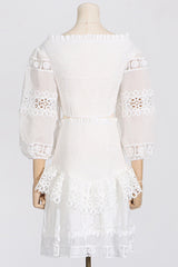 Raina White One-Shoulder Embroidered Set | Dress In Beauty Raina White One-Shoulder Embroidered Set | Dress In Beauty