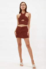 Devana Halter Top + Skirt Set | Dress In Beauty Devana Halter Top + Skirt Set | Dress In Beauty