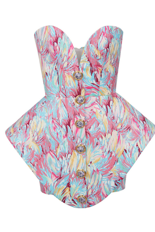 Peplum-Bustier Mini Dress | Dress In Beauty Peplum-Bustier Mini Dress | Dress In Beauty