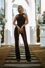 Backless Hooded Jumpsuit With Slip Pockets | Dress In Beauty Backless Hooded Jumpsuit With Slip Pockets | Dress In Beauty