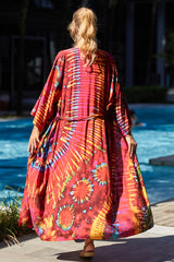 Tie Dye Belt Kimono Blouse (15 Colors) | Dress In Beauty Tie Dye Belt Kimono Blouse (15 Colors) | Dress In Beauty