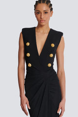 Button Detail Draped Maxi Dress | Dress In Beauty Button Detail Draped Maxi Dress | Dress In Beauty